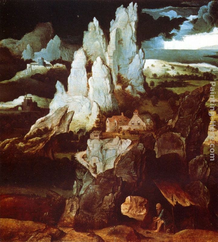 Joachim Patenier St. Jerome In A Rocky Landscape